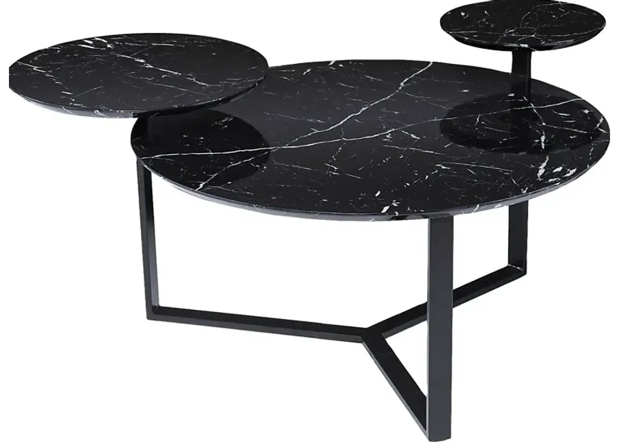 Cliff Way Black Cocktail Table-Black