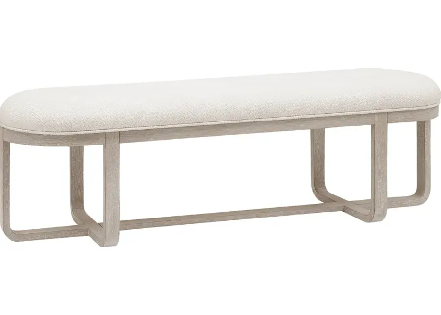 Canyon Light Gray Upholstered Dining Bench-66