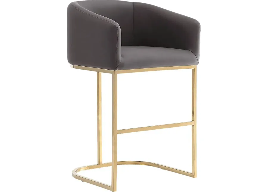 Kimron Gray Counter Height Stool-Gray