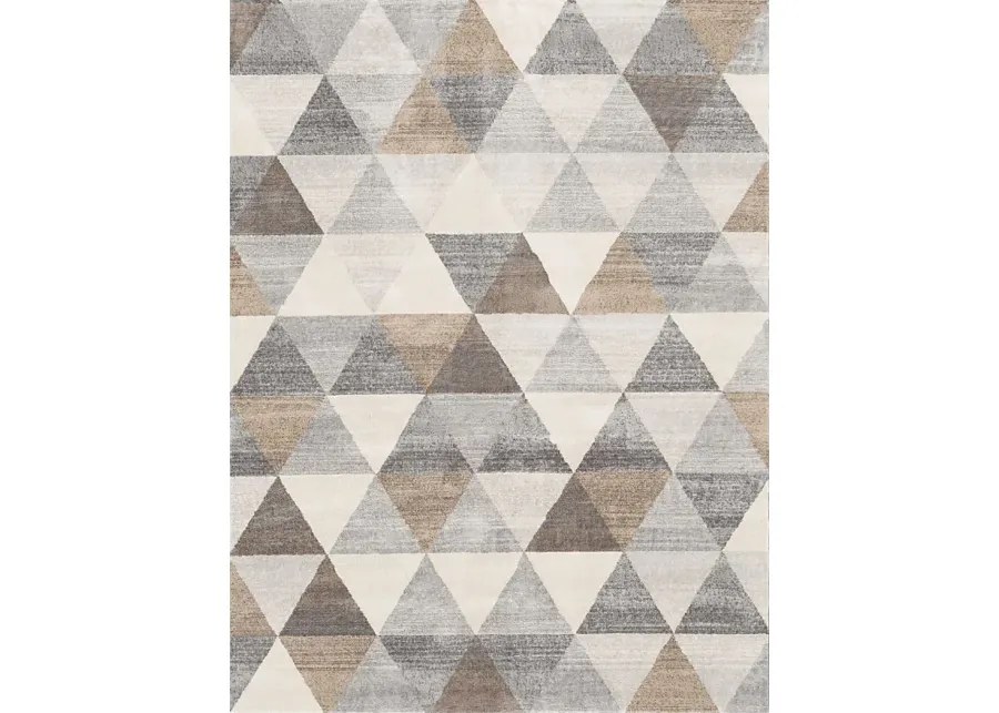 Sherbon II Gray 7'10 x 10 Rug-Gray
