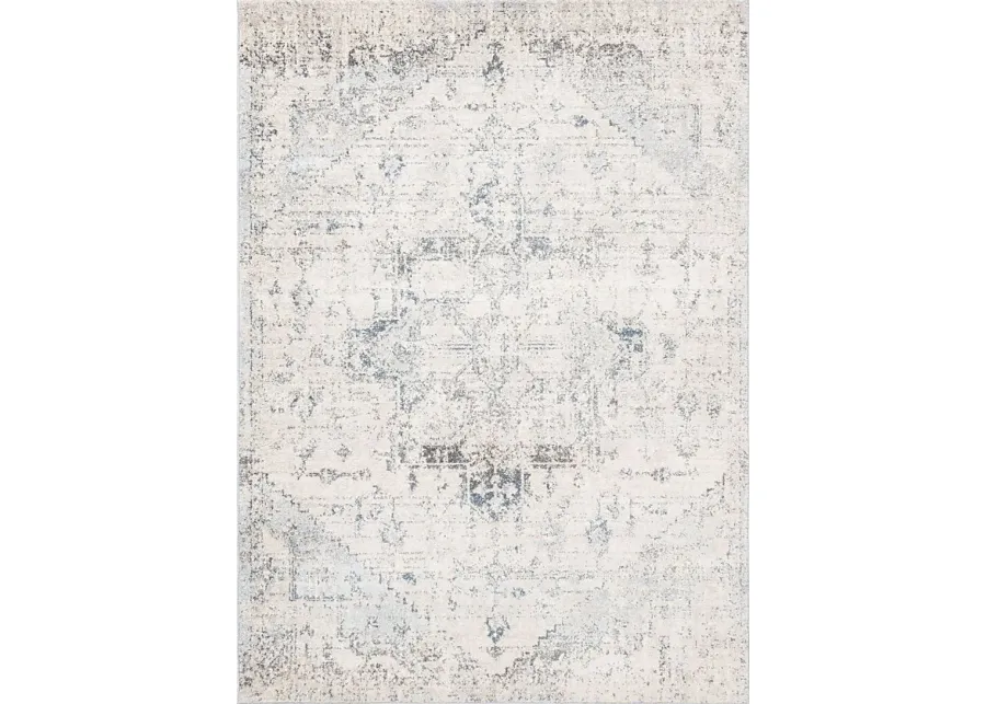 Aloria II Cream 5'2 x 7' Rug-Cream