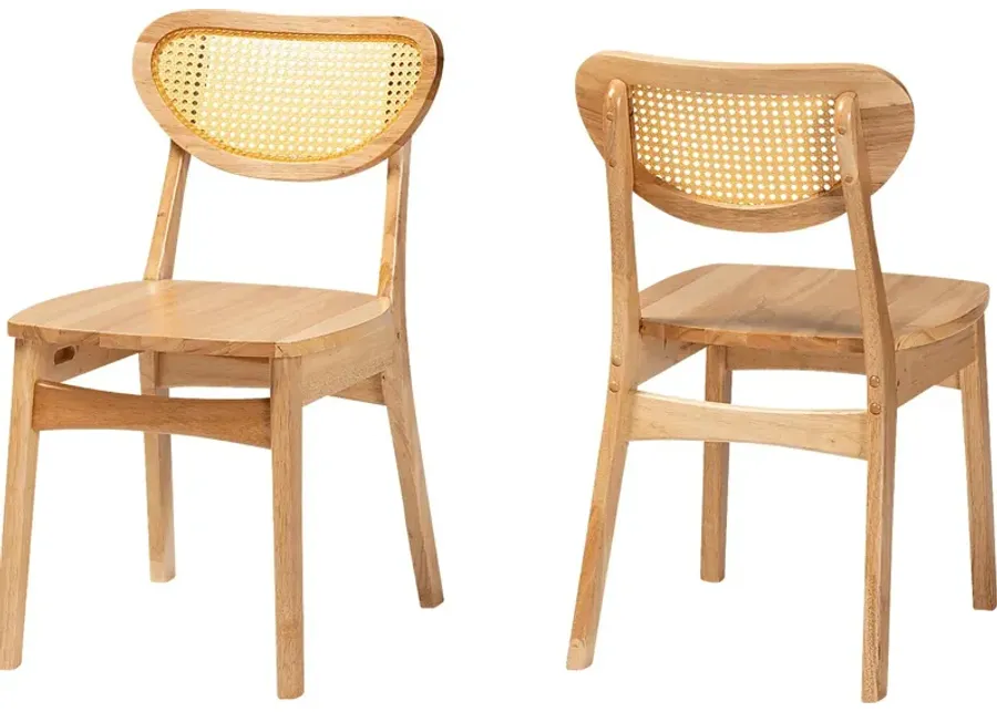 Boycher Light Brown Dining Chair, Set of 2-Light Brown