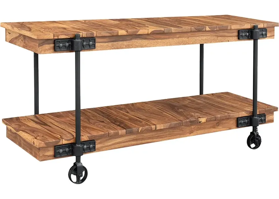 Tuscumbia Brown Console-Brown