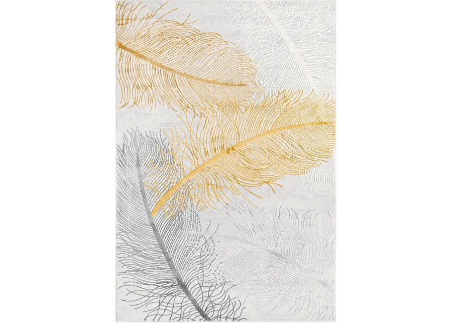 Sundus Yellow 4'1 x 6'1 Rug-Yellow