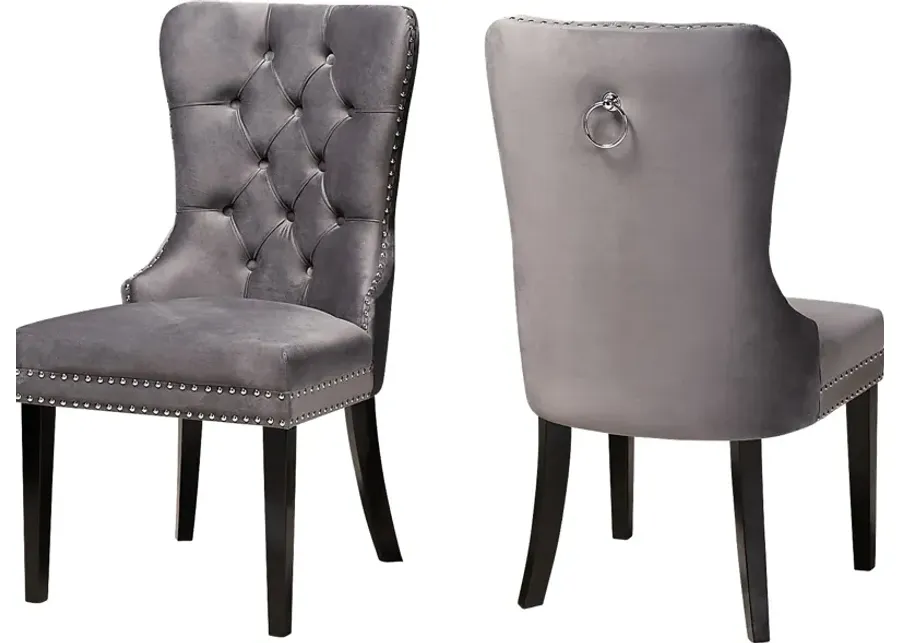 Jomax Gray Dining Chair, Set of 2-Gray