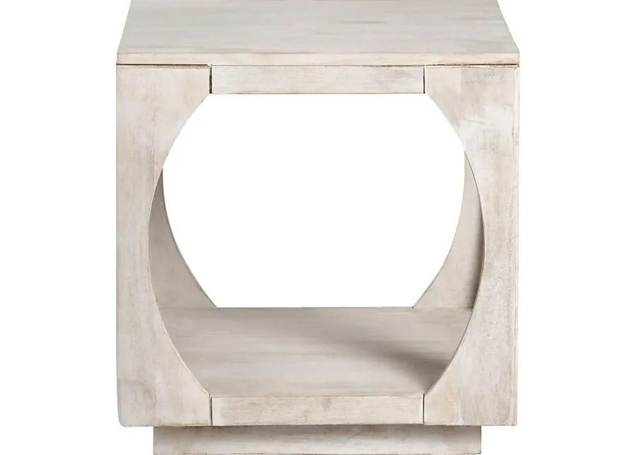 Entzel Gray End Table-Gray