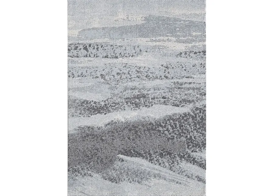 Esterlita Blue/Gray 6'7 x 9'6 Rug-Gray, Blue
