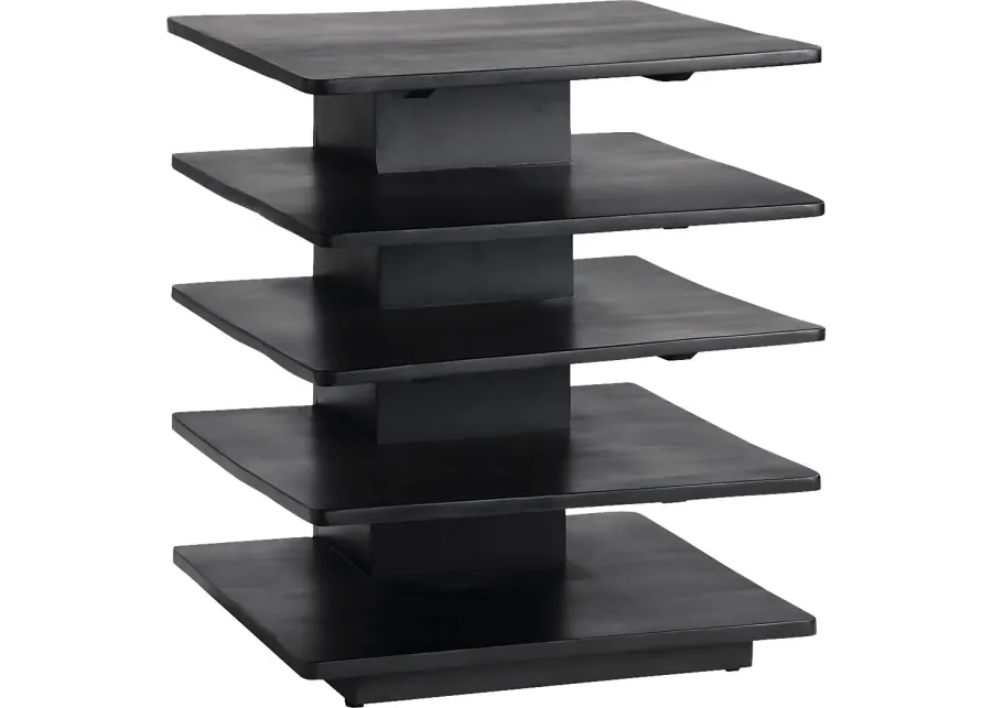 Caddisfly Black End Table-Black