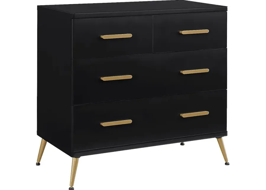 Kids Sloane Black Dresser-Black