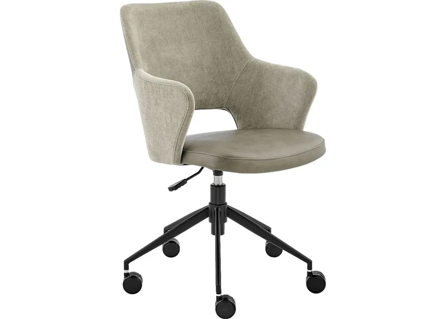 Quiment Taupe Office Chair-Taupe
