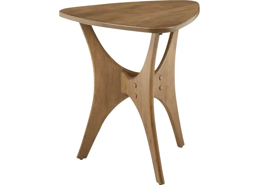 Barshay Brown Side Table-Brown