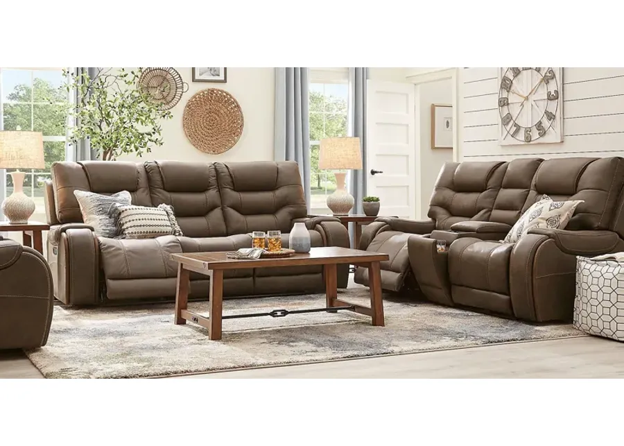 Laredo Springs Brown 7 Pc Reclining Living Room