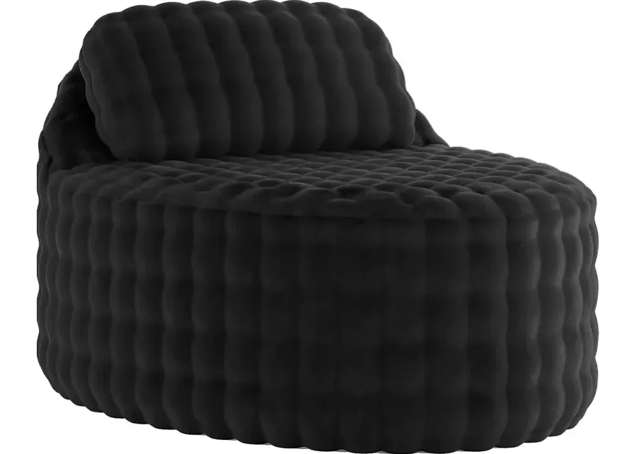 Emmeline Black Accent Chaise-46
