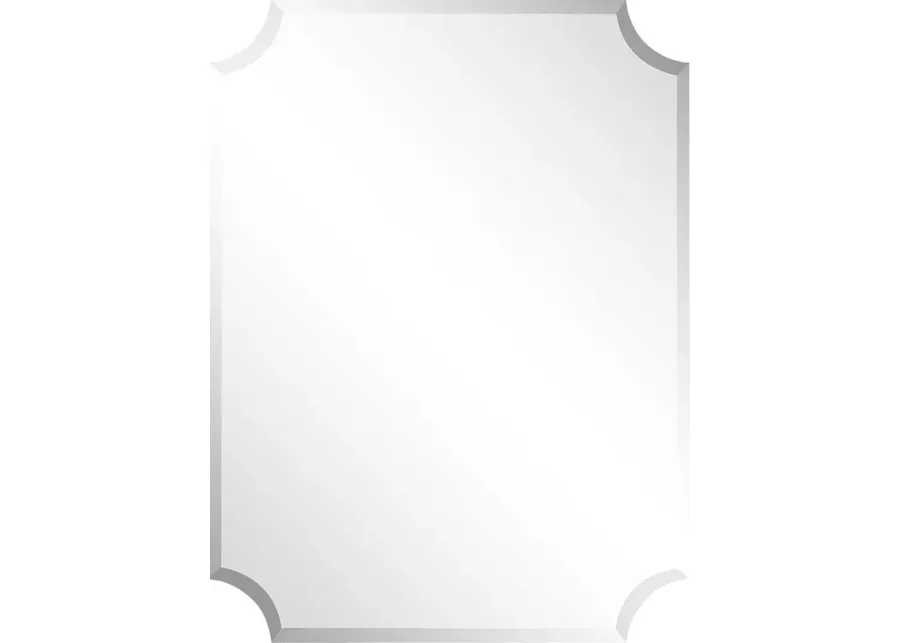 Synelle Silver Large Mirror-Silver