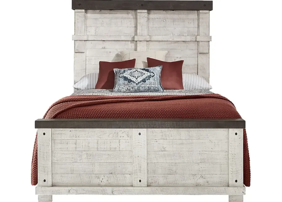 Bretten Crossing White 3 Pc King Panel Bed-82