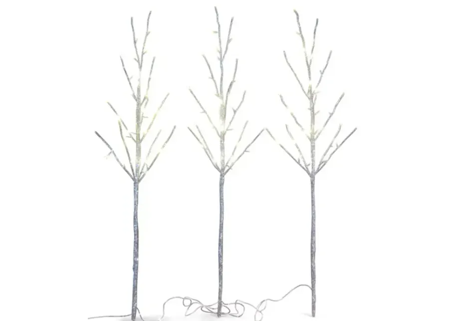 3  LED Branch -Silver