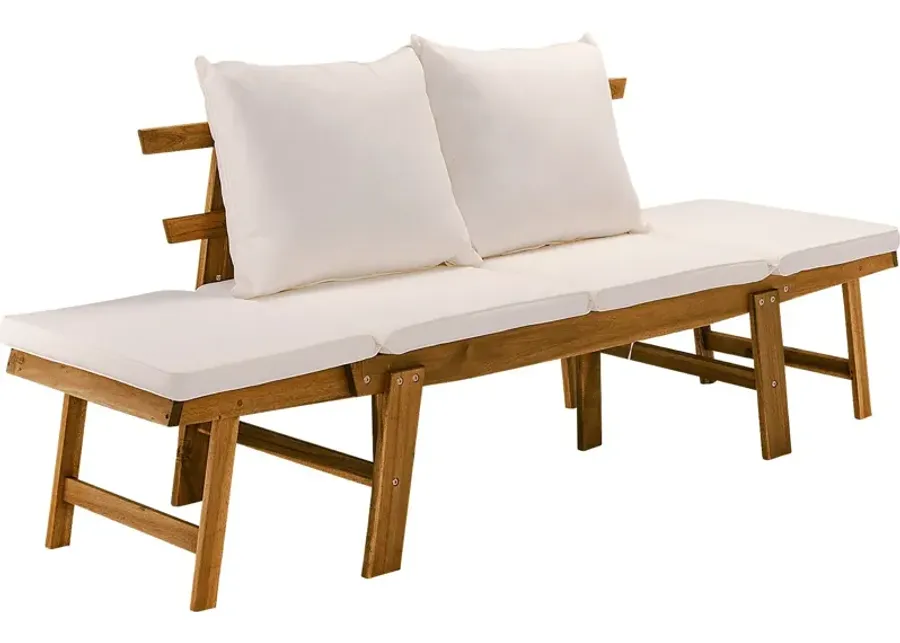 Palafox White Outdoor Accent Chair-White