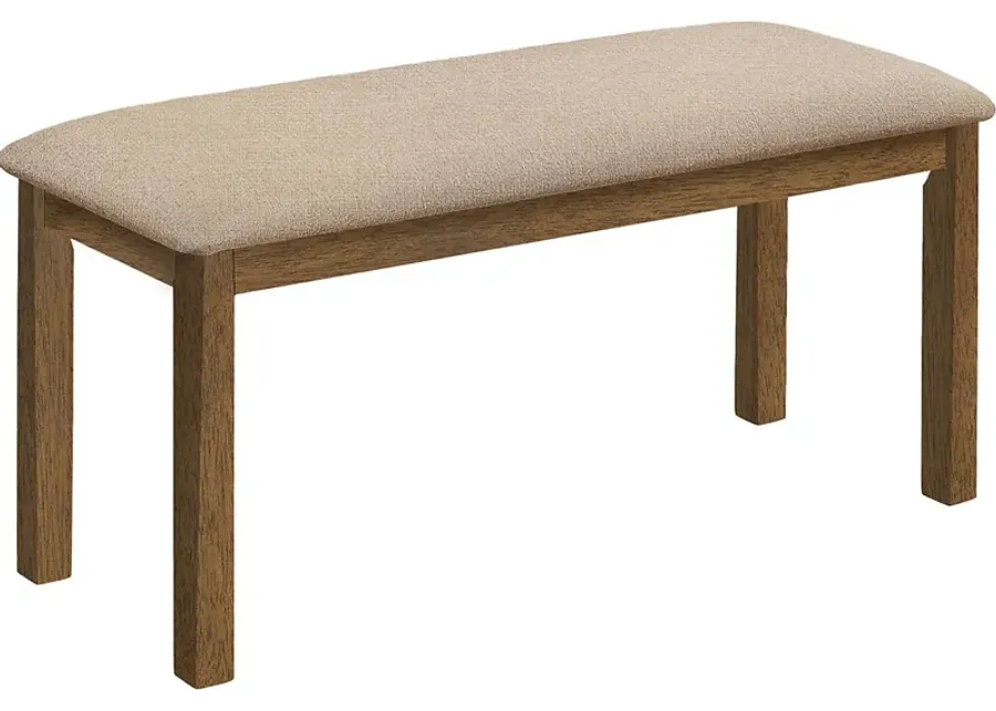 Shuptrine Beige Dining Bench-Beige