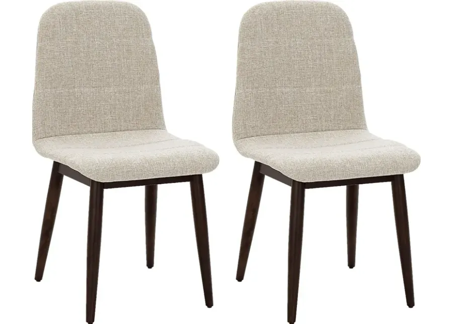Kentia Beige Dining Chair, Set of 2-Beige
