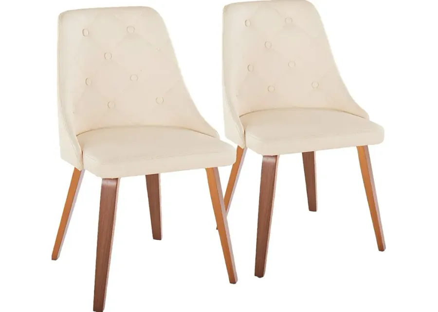 Wytona I Walnut Side Chair, Set of 2-Walnut