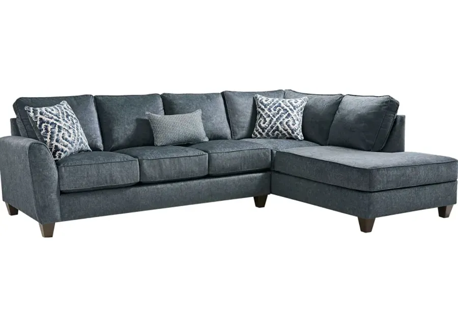 Callahan Navy 2 Pc Sectional-122