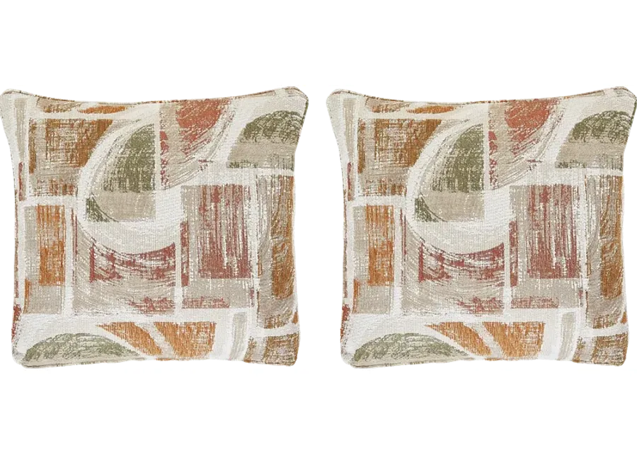 Zaybin Russet Accent Pillow, Pair of 2-21