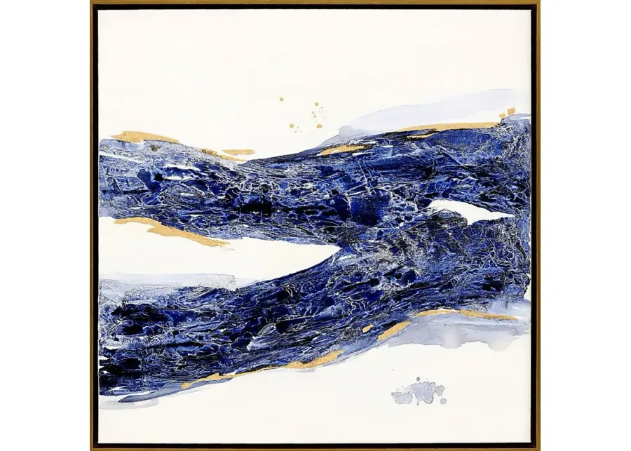 The Blues Framed Artwork-Blue