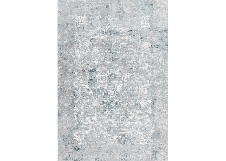 Drabeuge Blue 7'6 x 9'6 Rug-Gray/Blue