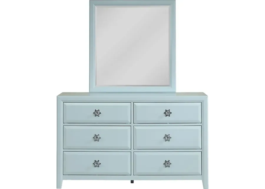 Disney Frozen Ice Blue Dresser and Mirror-53
