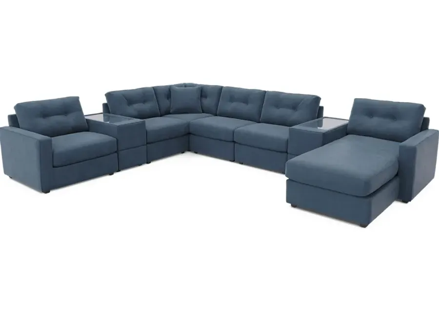 Midnight 7 Pc ModularOne Sleeper-156