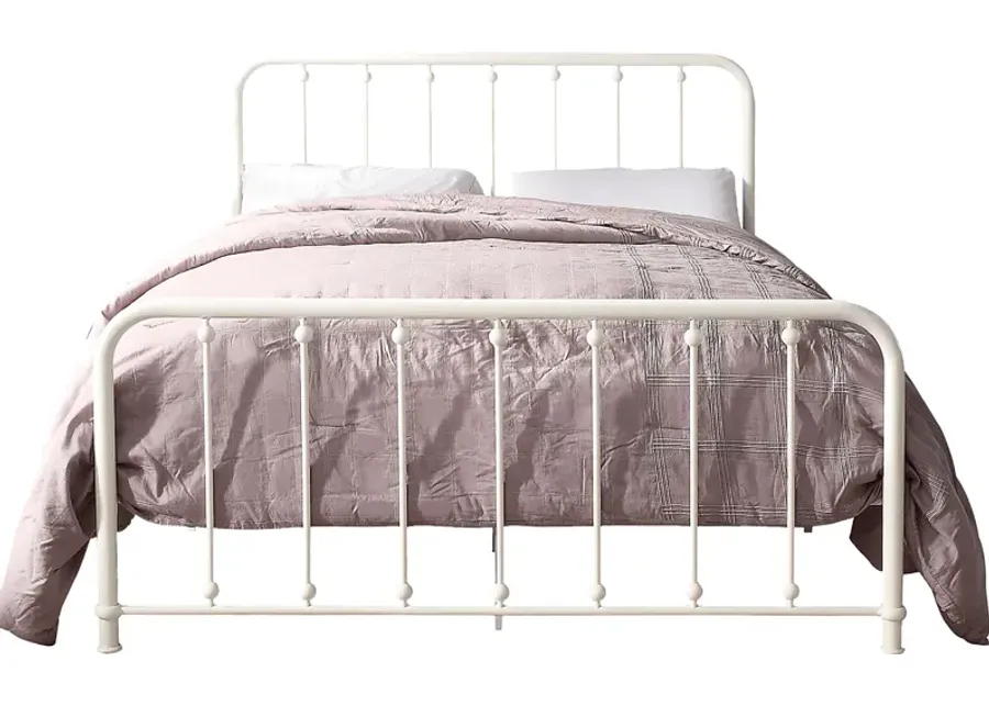 Lasula White Queen Post Bed-White
