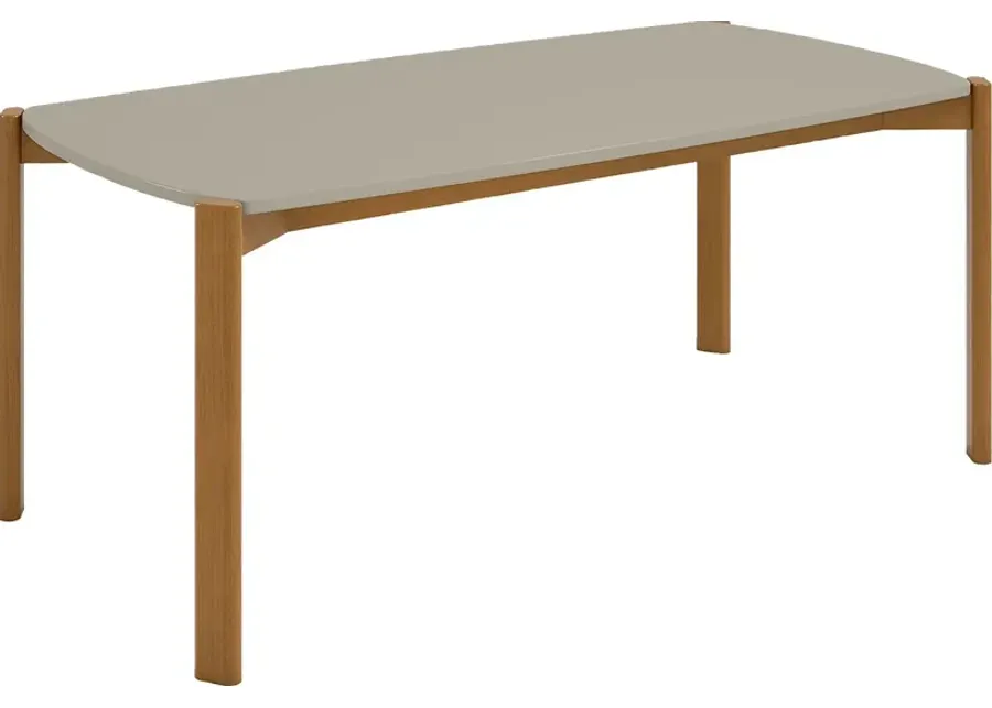 Demerest V Off-White Dining Table-Off-White