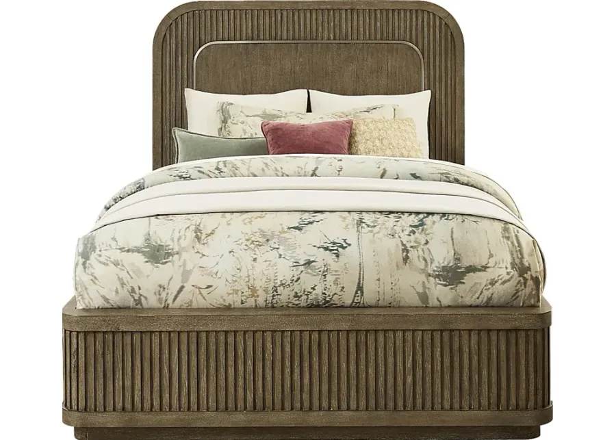 Sausalito Brown 3 Pc Queen Panel Bed-65.25