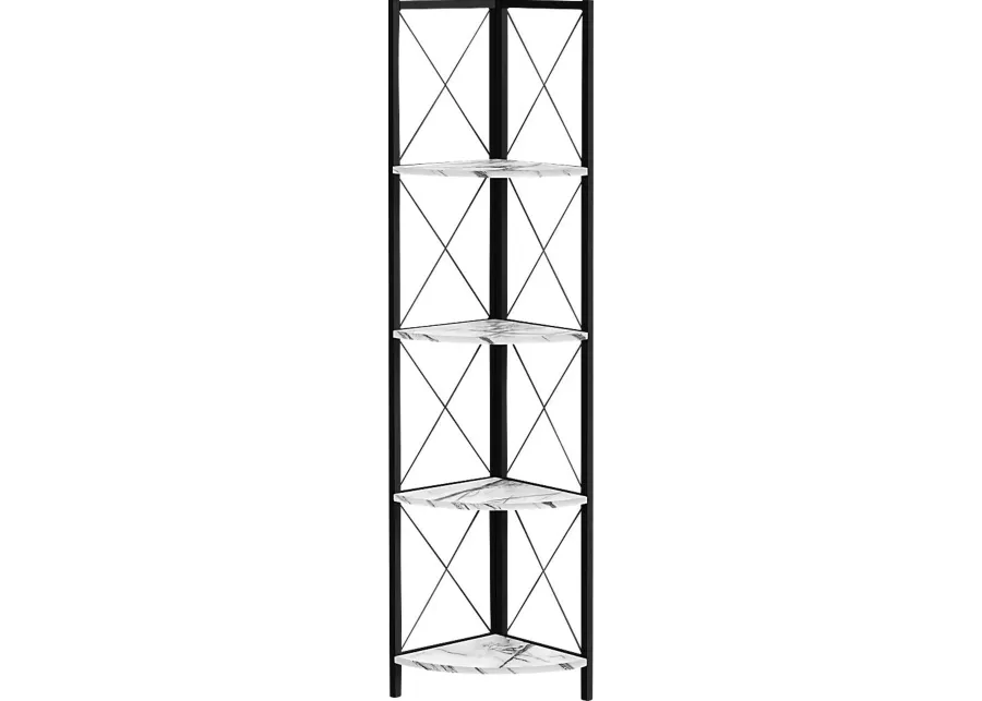Wilford White Bookcase-White