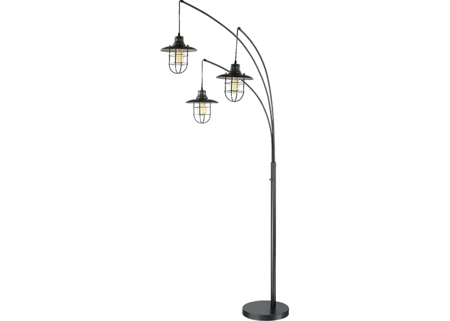 Yaykeen Creek Bronze Floor Lamp-Bronze