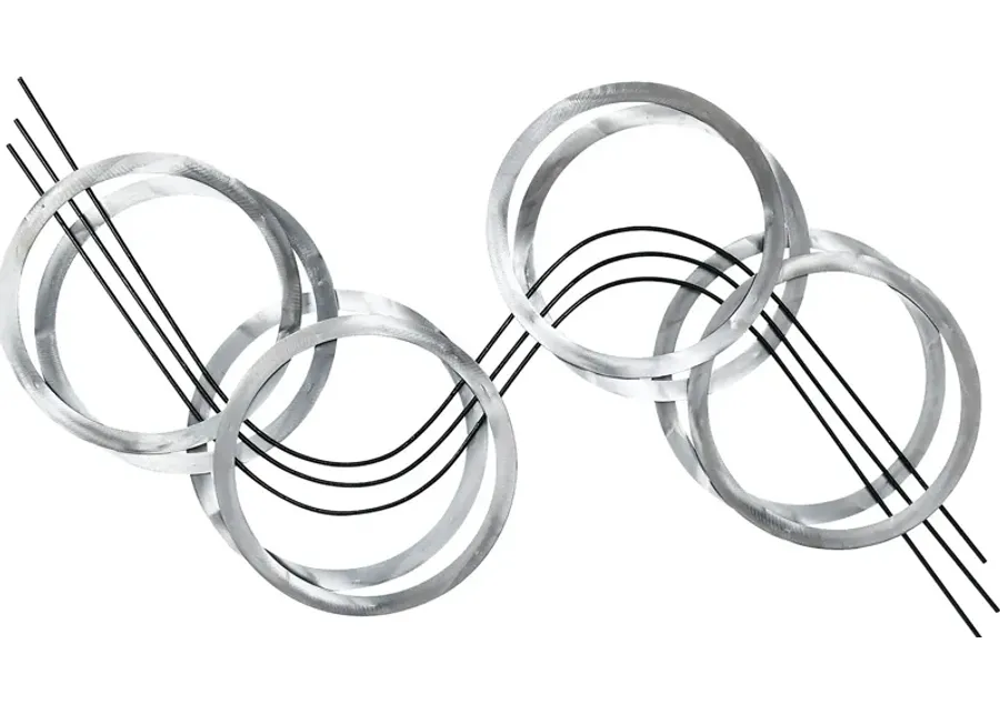 Boggio Silver Wall Decor-Silver