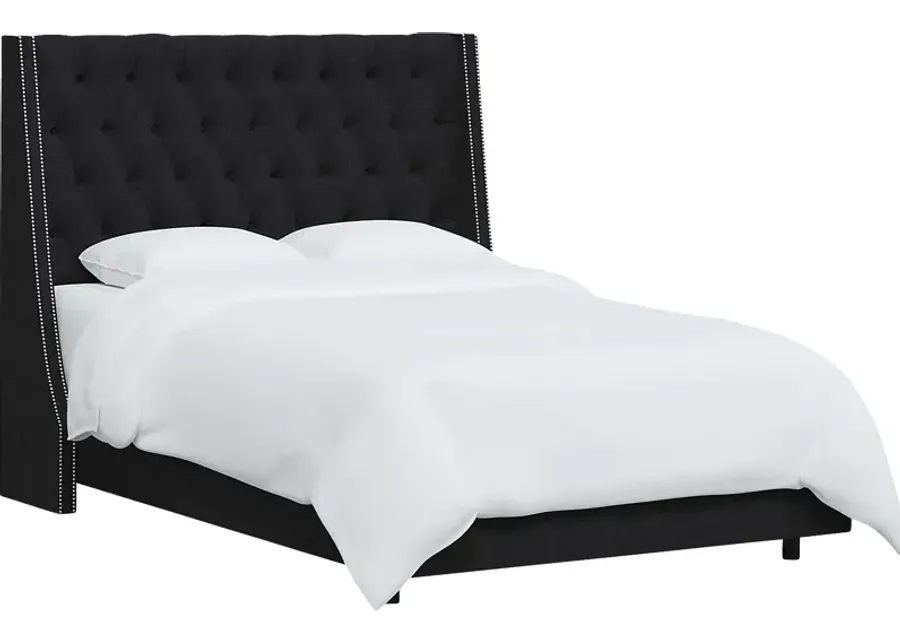 Aidyl Black Queen Bed-Black