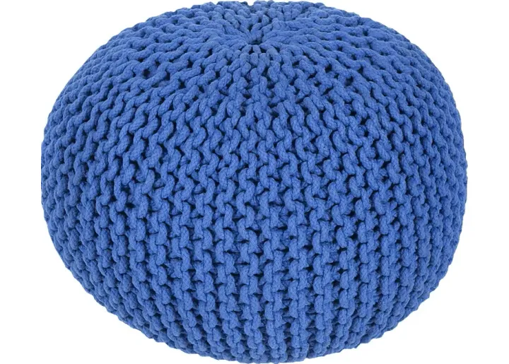 Adencliff Blue Ottoman-Blue