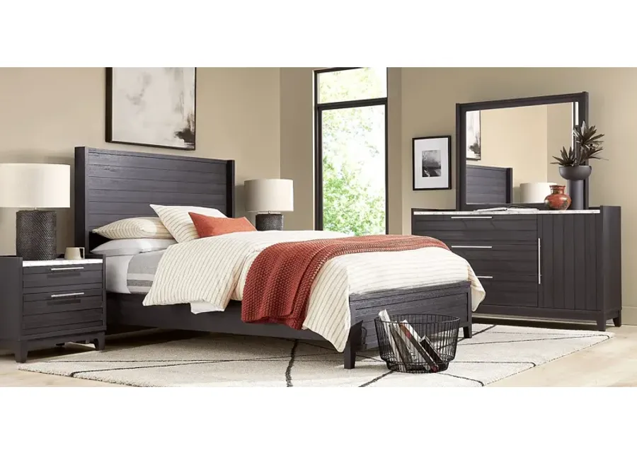 Ellenbrook Black 5 Pc Queen Panel Bedroom