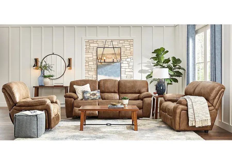 Alpen Ridge Silt 5 Pc Living Room with Reclining Sofa