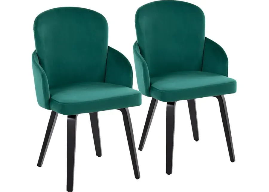 Maglista IV Green Dining Chair Set of 2-Green