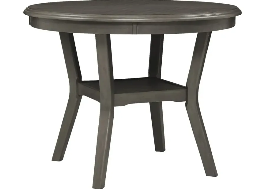 Brookgate Gray Counter Height Round Dining Table-47.25