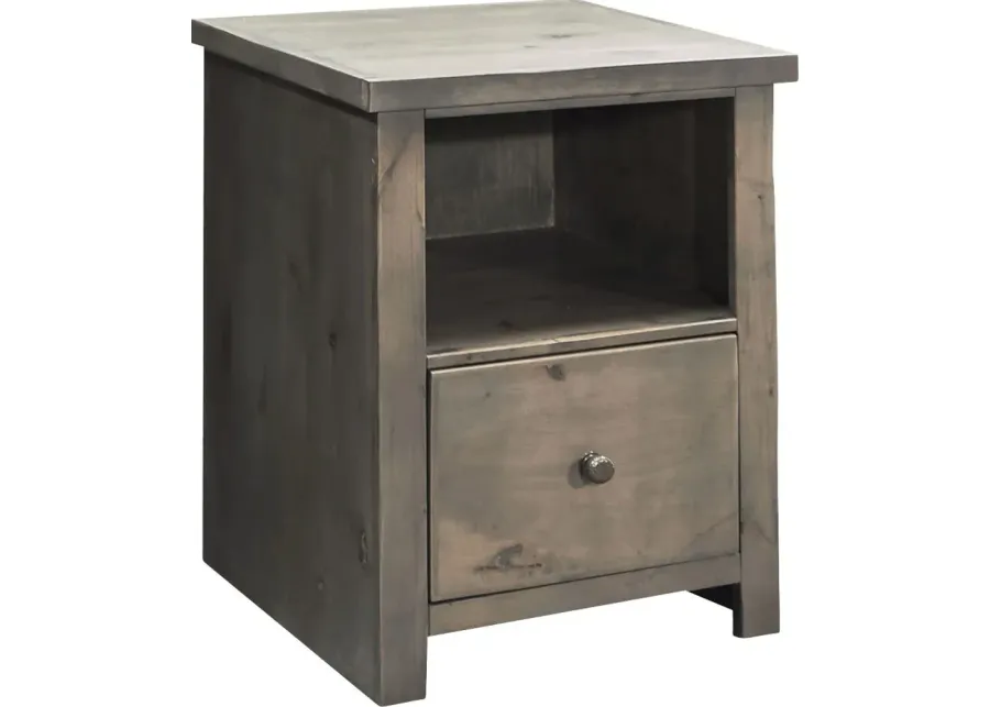 Maikle Brown End Table-Brown