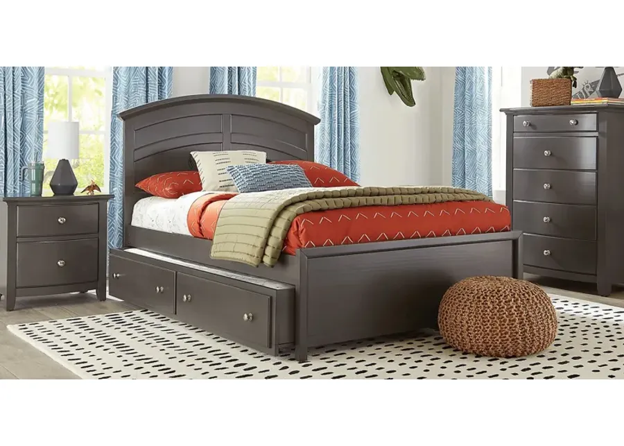 Kids Santa Cruz Gray Full Panel Bedroom
