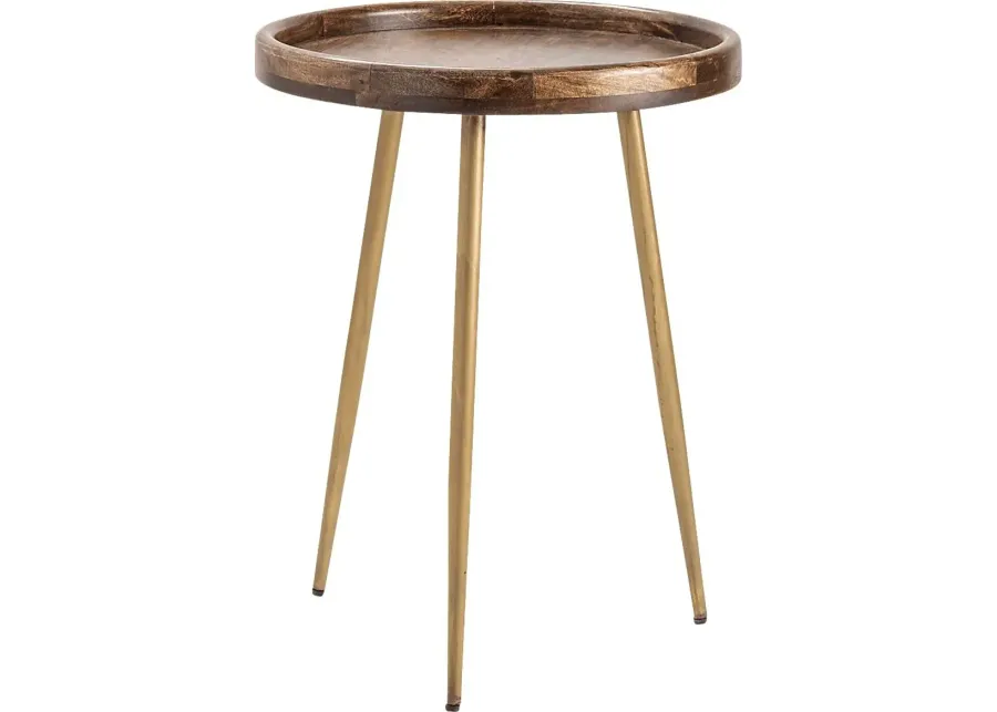 Lenafor Brown Accent Table-Brown