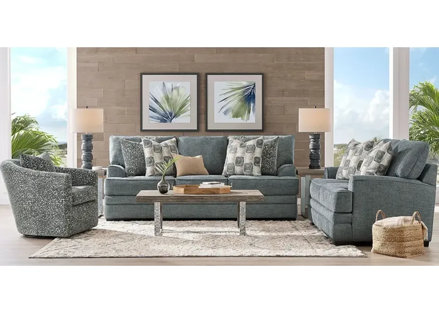 Arbour Hill Marine 8 Pc Living Room with Gel Foam Sleeper Sofa