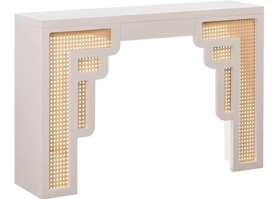 Sandidge Cream Sofa Table-Cream