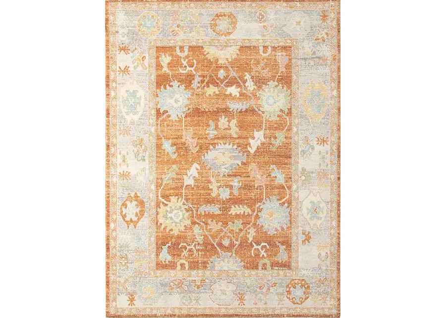 Olgia Orange 5'1 x 7'6 Rug-Orange
