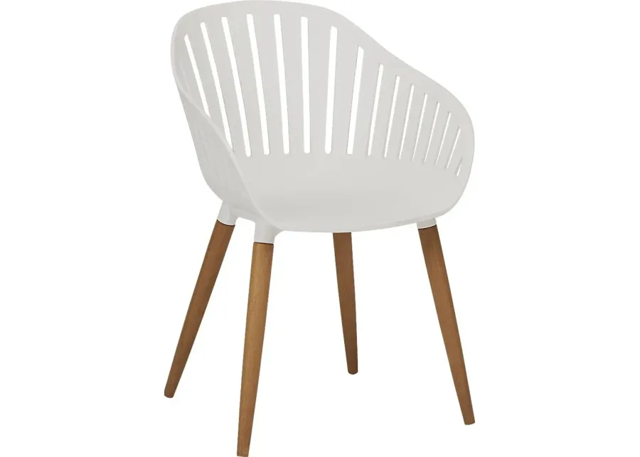 Nassau White Outdoor Side Chair-21.57