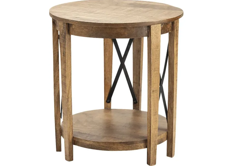 Bargelo Brown End Table-Brown
